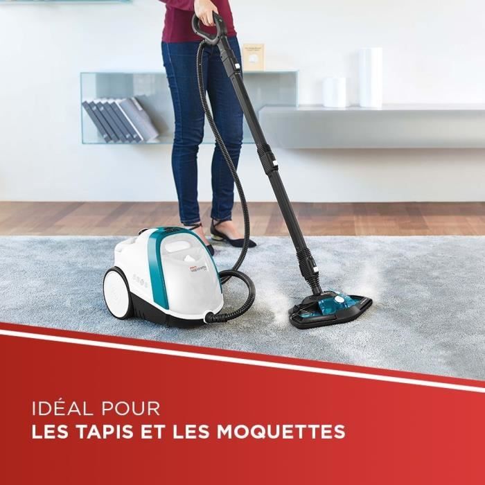 POLTI VAPORETTO SMART 100 T Steam Cleaner - 1500W - 4 BAR - 110 g/min - 9 Accessories 110g/min