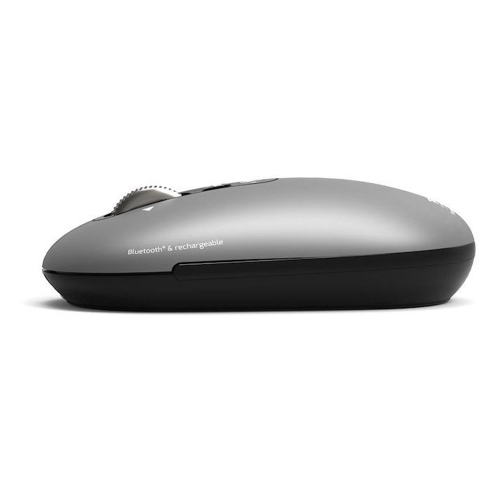 PORT Designs Wireless Mouse - Bluetooth - Rechargeable - Gray