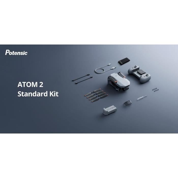 POTENSIC Drone - ATOM 2 - Standard Kit - HD/4K Camera - Integrated GPS - 31-Minute Flight Time