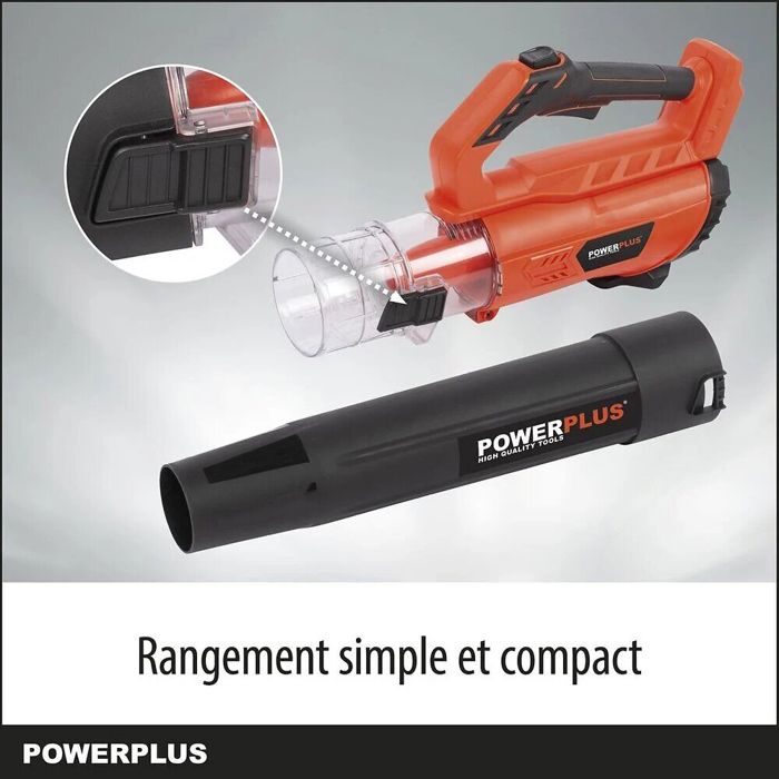 Powerplus 40V Battery-Powered Leaf Blower - 200 km/h 200km/h