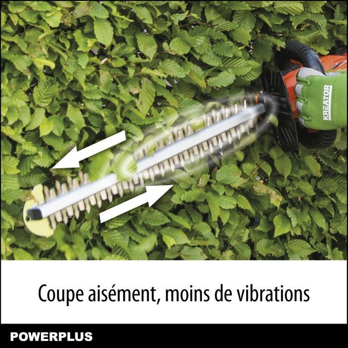 DUAL POWER Cordless Hedge Trimmer - 20V - 580 mm Blade - POWDPG75320