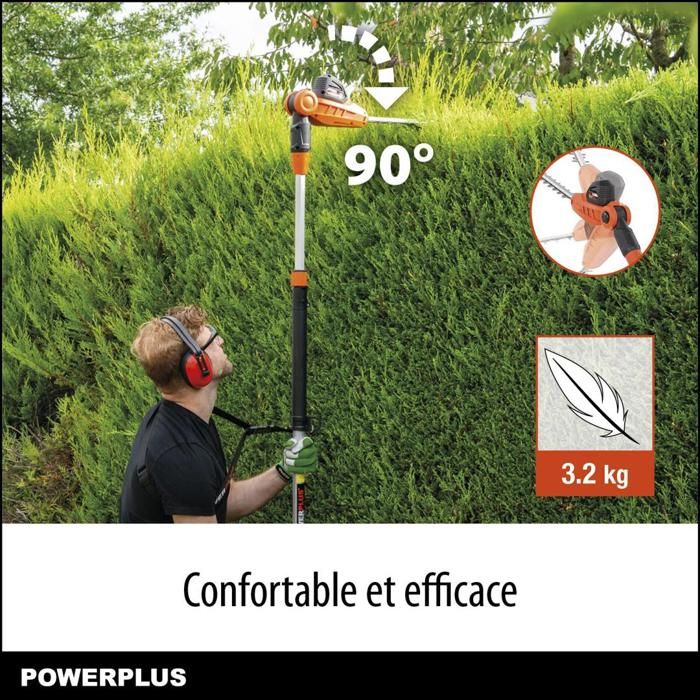 Powerplus Dual Power Cordless Hedge Trimmer POWDPG75380 - 40V - 600 mm Blade