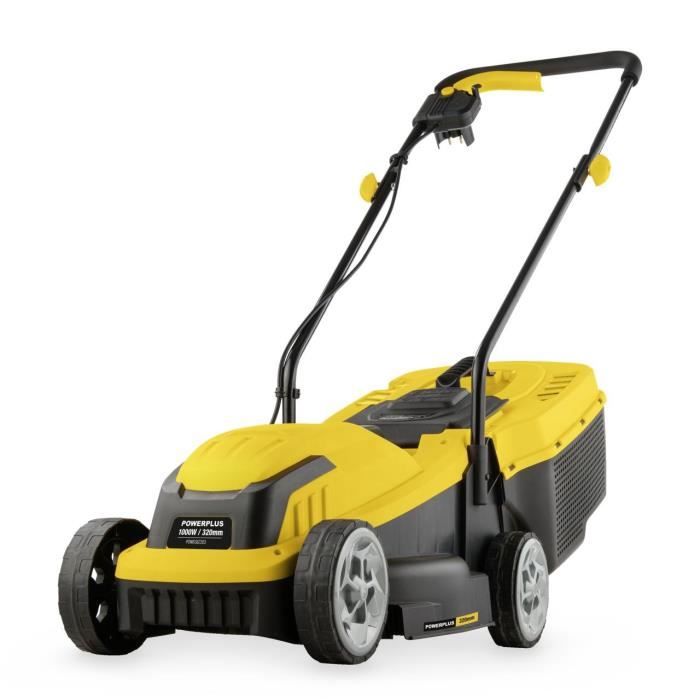 PowerPlus POWEG62203 Electric Lawn Mower - 1000 W, 320 mm Ø, Collection, Rear Ejection