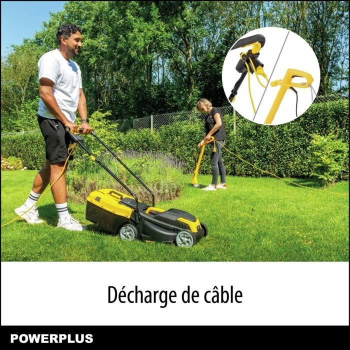 POWERPLUS Electric Lawn Mower and Edger - POWXG62205T - 1300 W