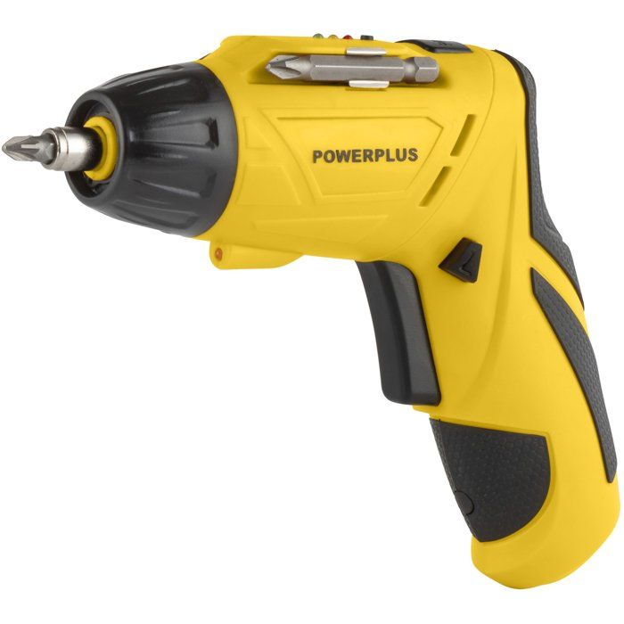 POWERPLUS Screwdriver 4V POWX00406 - LED Light - Adjustable Handle - Magnetic Hex Bit Holder