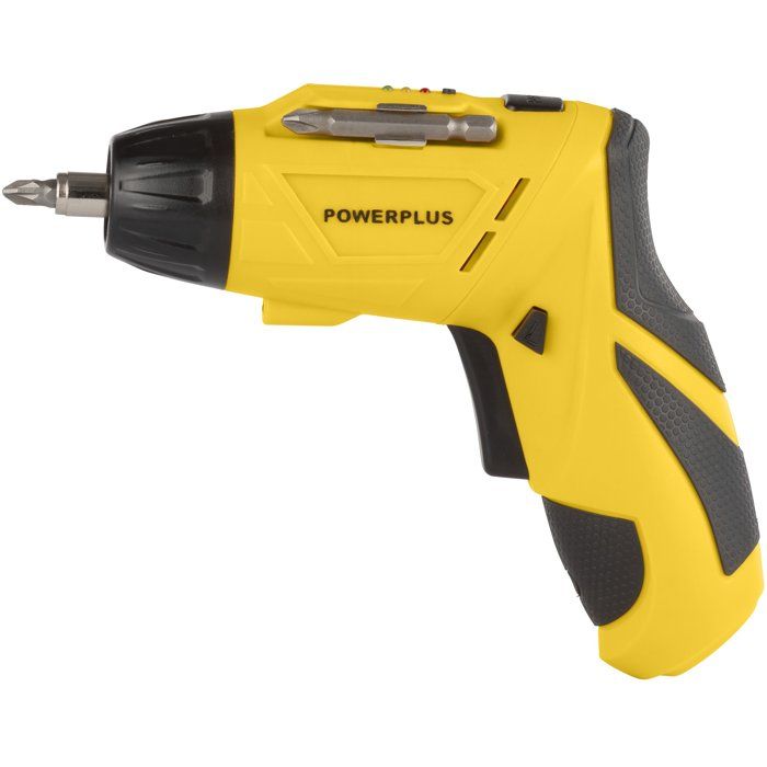 POWERPLUS Screwdriver 4V POWX00406 - LED Light - Adjustable Handle - Magnetic Hex Bit Holder