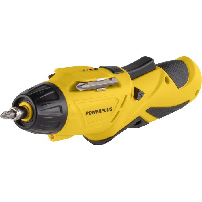 POWERPLUS Screwdriver 4V POWX00406 - LED Light - Adjustable Handle - Magnetic Hex Bit Holder