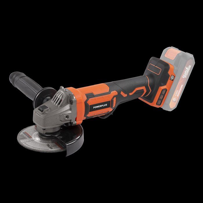 POWERPLUS Cordless Brushless Angle Grinder - POWDP35160 - 20 V - 125 mm Diameter Abrasive Disc