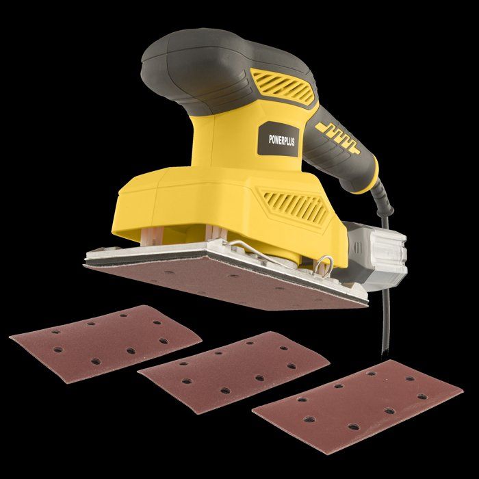 POWERPLUS Orbital Sander - POWX04010 - 260W - 24,000 Strokes/Min - Dust Collection Box
