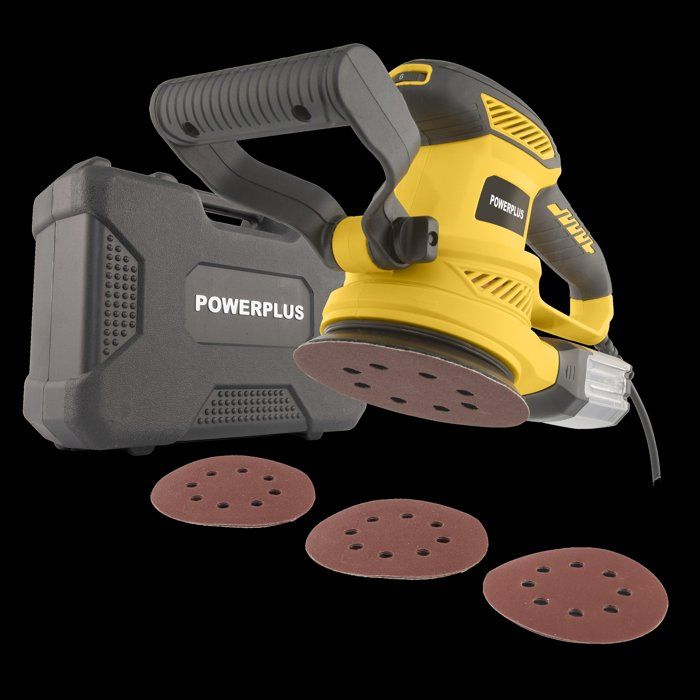 POWERPLUS Random Orbital Sander - POWX04710 - 450W - Ø 125 mm - Dust Collection Tray