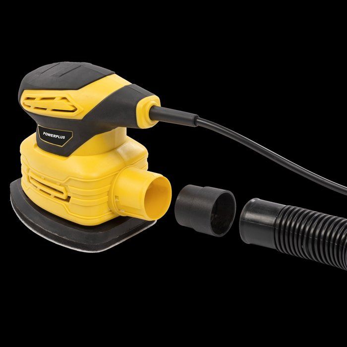 POWERPLUS Hand Sander - 180W - For Left and Right-Handed Use - Includes 5 Sandpaper Sheets POWDP50200