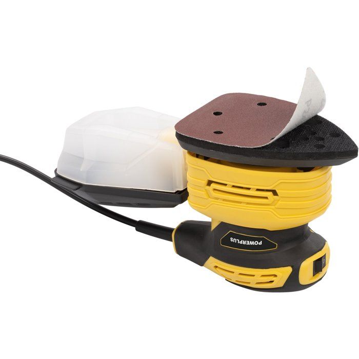 POWERPLUS Hand Sander - 180W - For Left and Right-Handed Use - Includes 5 Sandpaper Sheets POWDP50200