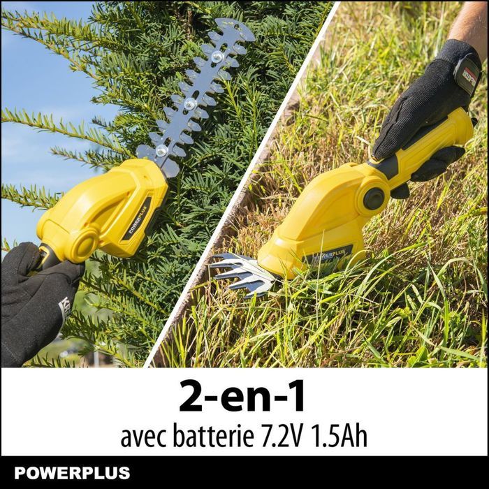 Powerplus POWXG2033 Cordless Grass Shears and Hedge Trimmer