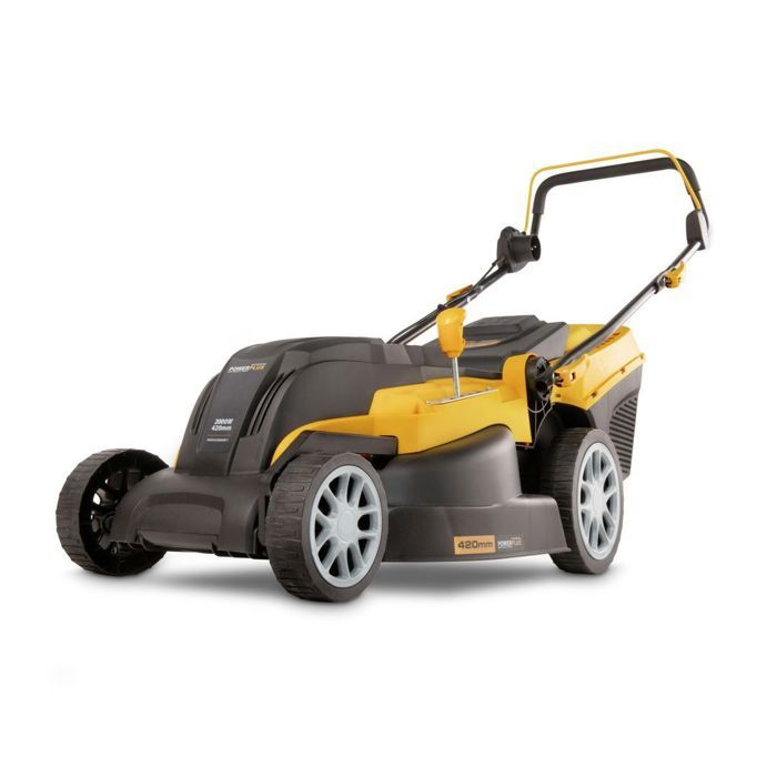 PowerPlus Powxg6281 Electric Lawn Mower - 2000 W, 420 mm Ø, Collection, Mulching, Rear Ejection