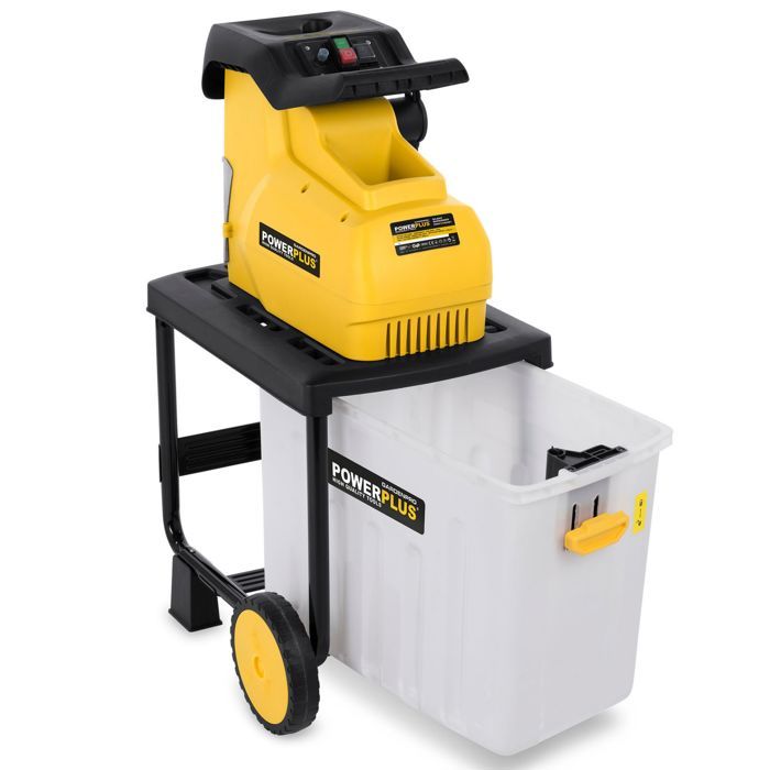2800W Garden Shredder - 45 mm cutting diameter, 50 L collection bag