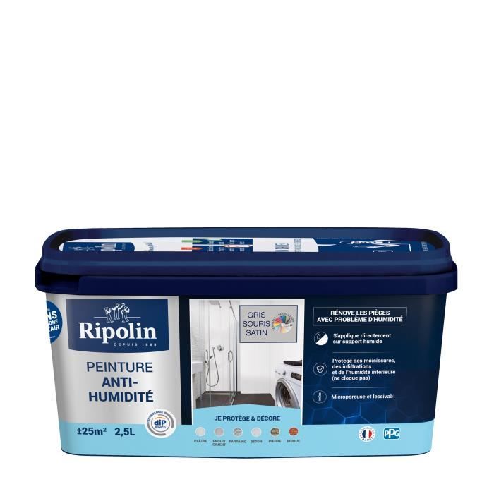 Ripolin Anti-Moisture Paint - Satin - 2.5 L