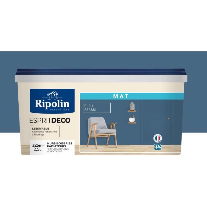 RIPOLIN Esprit Deco Multi-Surface Paint - 2.5 L - Ideal for Bedrooms