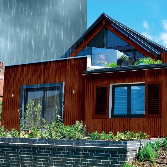 BONDEX - Wood Stain - 8-Year Protection - SPF 30 - Dark Oak - Satin Finish - 2.5 L