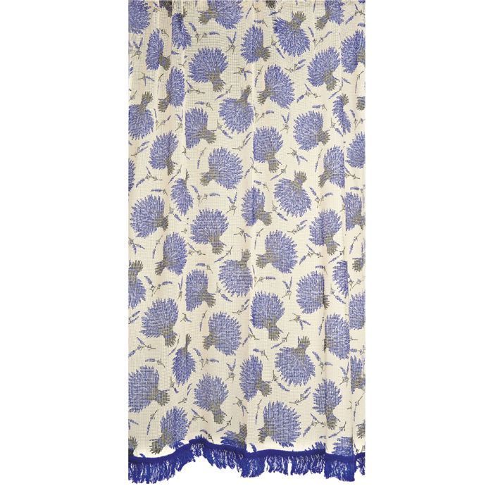 Lavender Woven Marseilles Curtain - 225 x 140 cm - TOISON D'OR