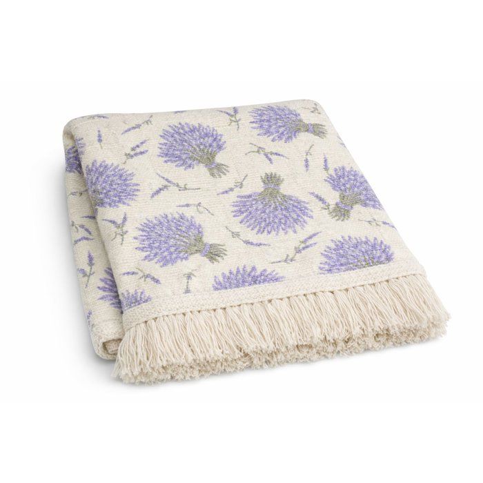 Lavender Woven Marseilles Curtain - 225 x 140 cm - TOISON D'OR