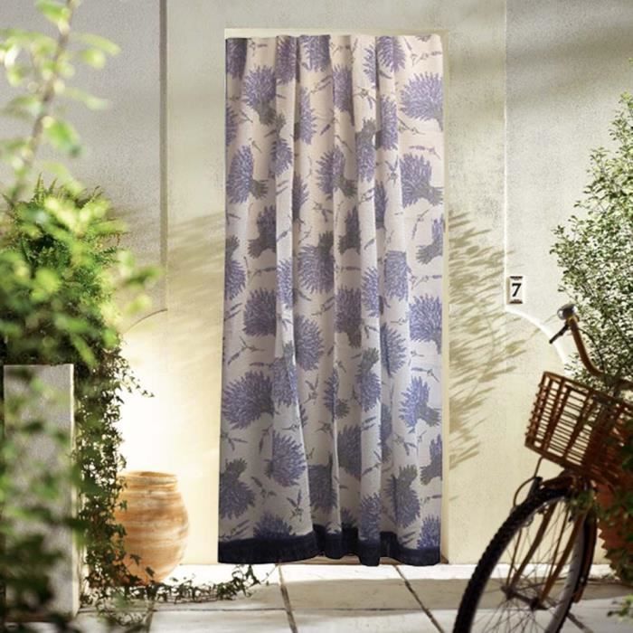 Lavender Woven Marseilles Curtain - 225 x 140 cm - TOISON D'OR
