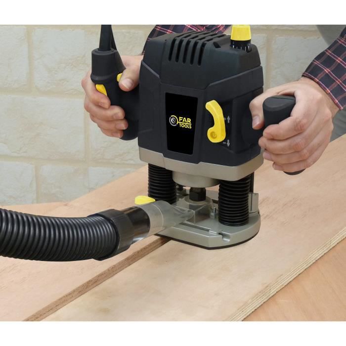 FARTOOLS PRO - ER 1300 Electric Router 1300W, Collet Capacity 8/12 mm - 115470