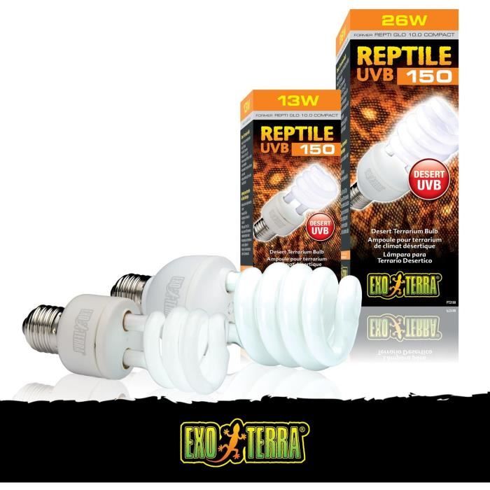 EXO TERRA UVB Compact Fluorescent Bulb - Reptile UVB 150 - Desert Climate 26W