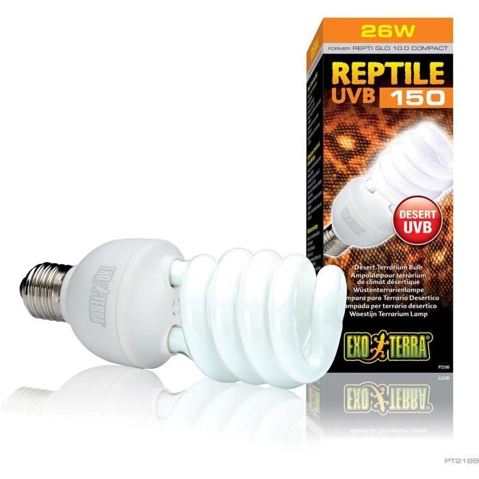 EXO TERRA UVB Compact Fluorescent Bulb - Reptile UVB 150 - Desert Climate 26W