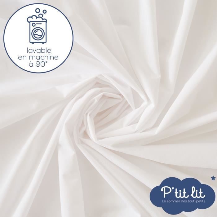 Set of 2 Baby Mattress Protectors - 70x140 cm - Waterproof and Breathable - Washable at 90°C