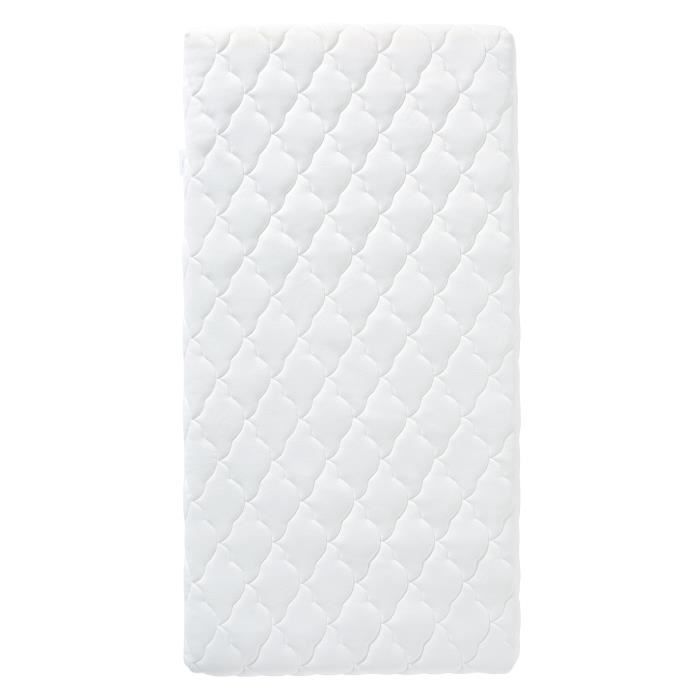 Bamboo Baby Mattress - 70 x 140 x 10 cm - Soft Viscose - Removable Cover 70x140x10