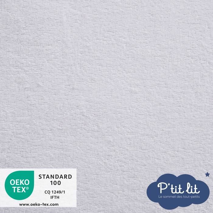 Set of 2 Bamboo Baby Mattress Protectors - 40x80 cm - Waterproof - Soft Viscose