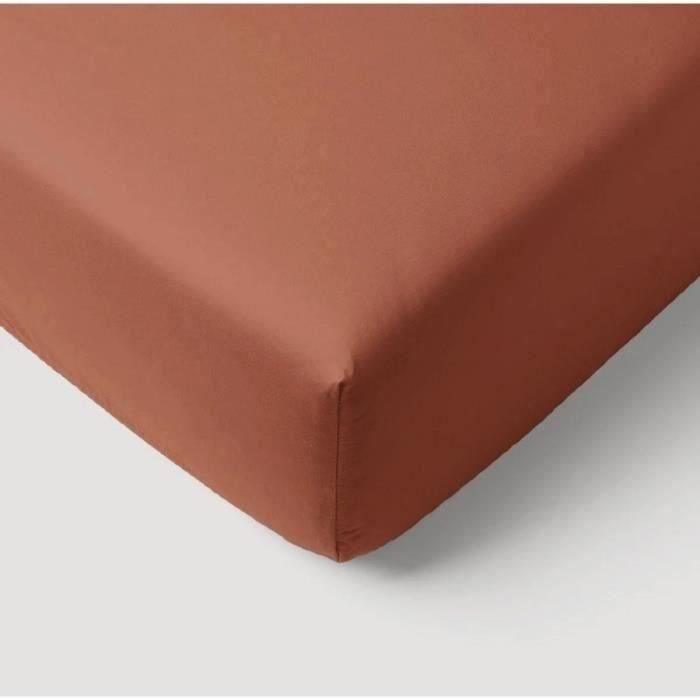 P'TIT DODO Fitted Sheet 70x140 cm Jersey Terracotta