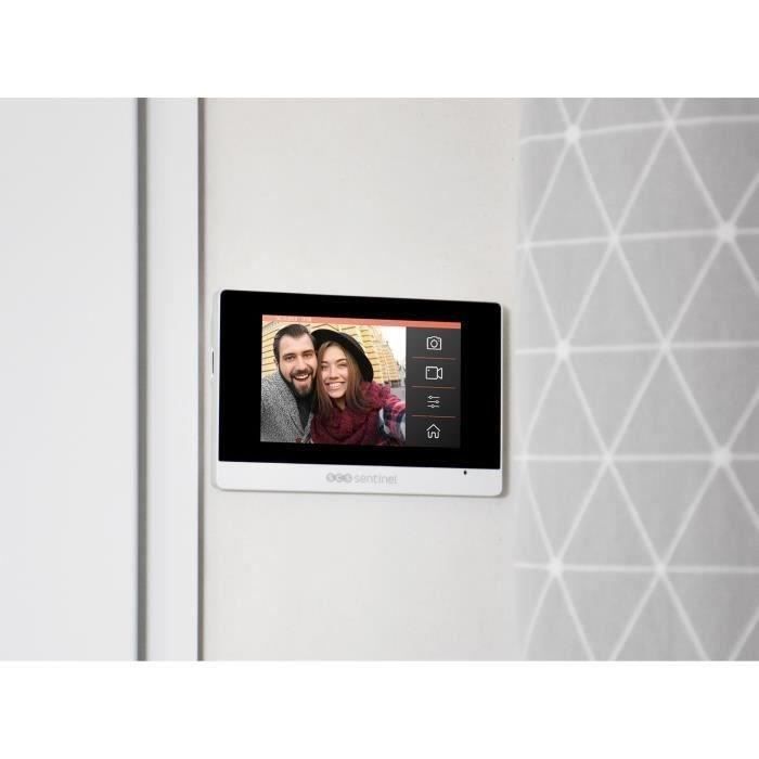 SCS SENTINEL Wired Video Intercom - 4.3" Screen - White