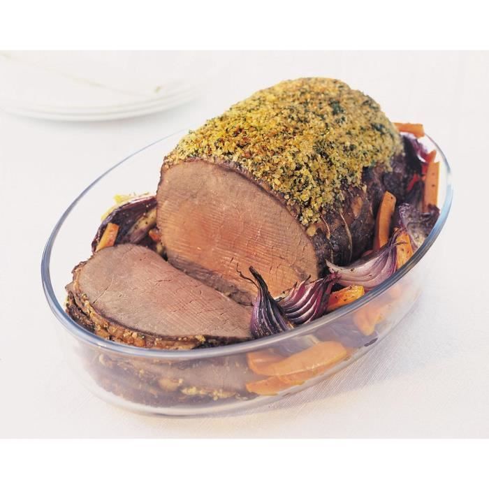 Pyrex Oven Dish - 1450038 - Oval - Borosilicate Glass - 35 x 24 cm