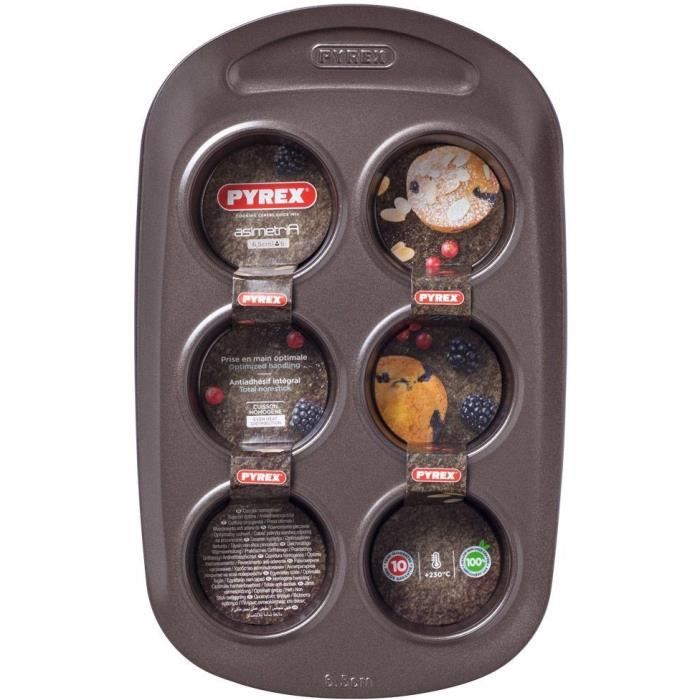 PYREX Muffin Tin - Carbon Steel - Non-stick - 6 Holes - 1452001