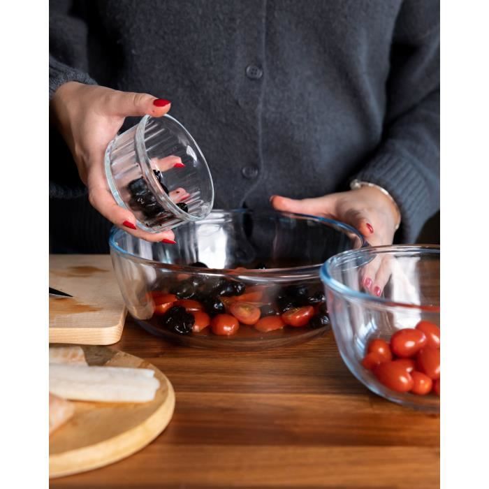 PYREX Casserole Dish - Round - Borosilicate Glass - 3 Liters