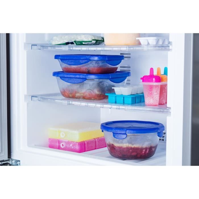 Lot de 7 Boîtes de conservation - PYREX - Cook & Go - Verre - Couvercle étanche
