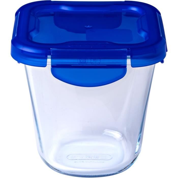 PYREX Set of 3 Pasta Box Storage Containers - Cook&Go - Glass - Airtight - 0.8 L