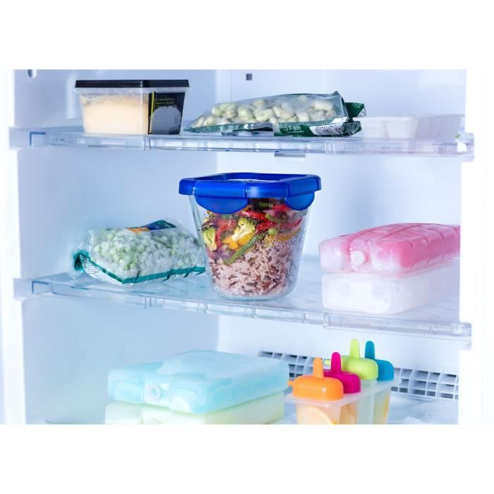 PYREX Set of 3 Pasta Box Storage Containers - Cook&Go - Glass - Airtight - 0.8 L