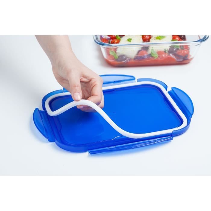 PYREX Set of 5 Lunch Boxes - Cook & Go - Glass - Rectangular - 0.8 L