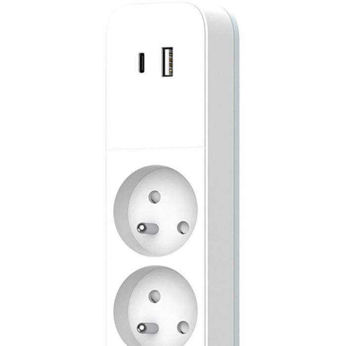 QUARX Power Strip - 4 Outlets - USB Type-C & USB-A - 1.5 m Cable