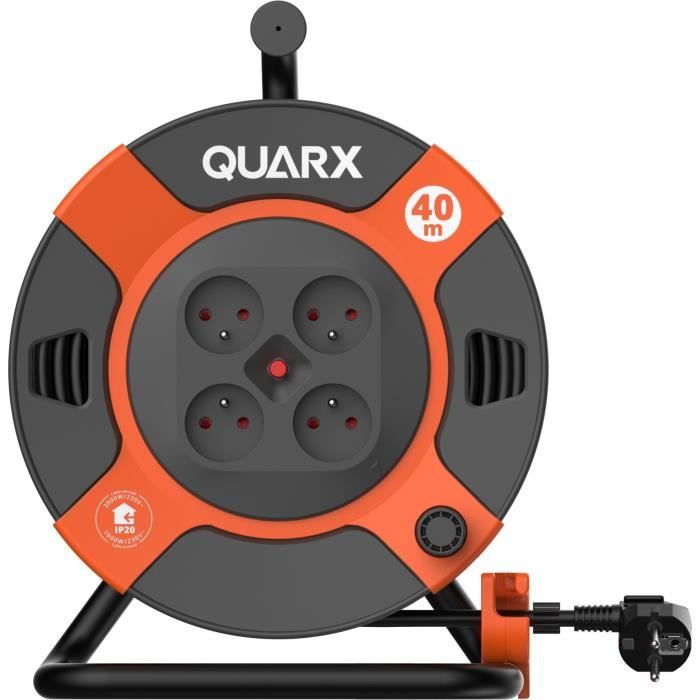 QUARX Cable Reel - 40 m H07RN-F 3 G 1.5mm² - Plastic Drum