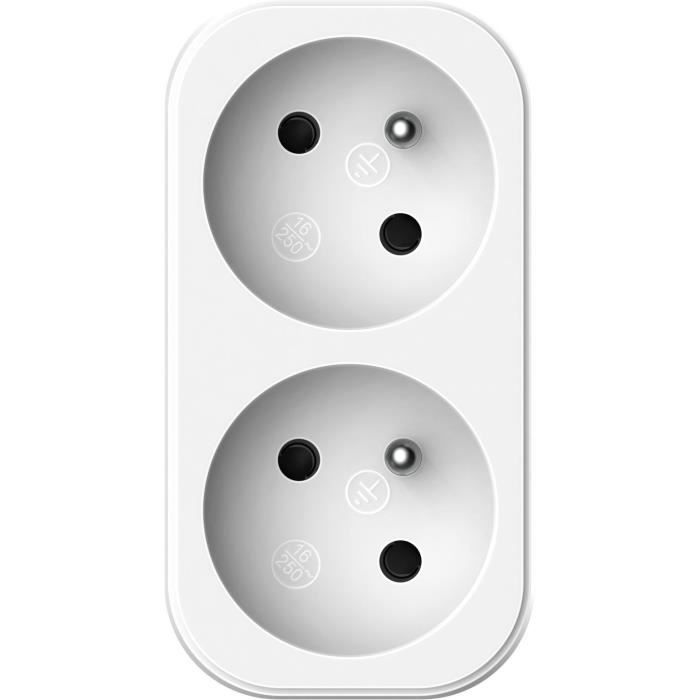 Biplite - QUARX - 2P 16A - White and light grey, NF compliant