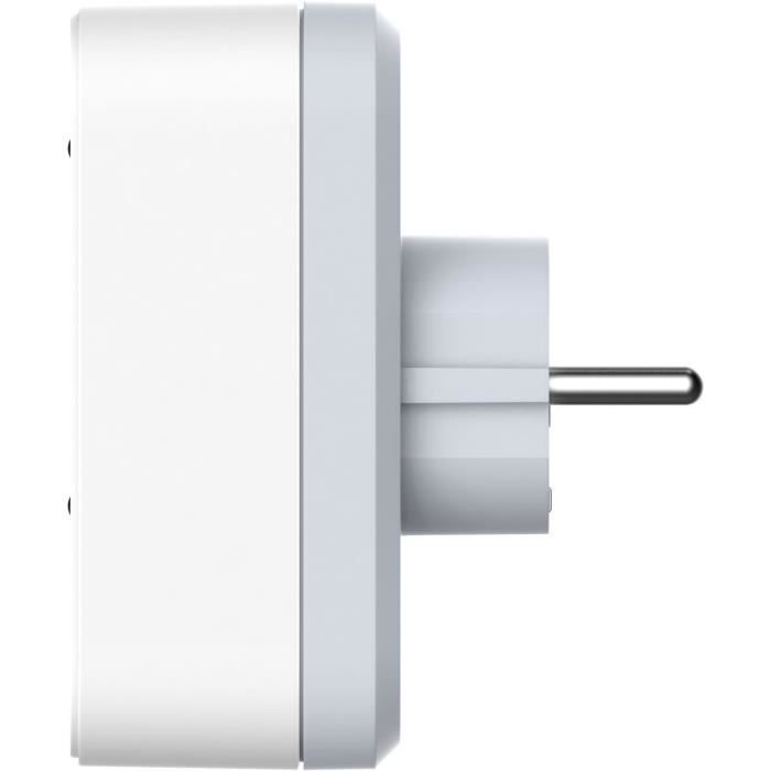 Biplite - QUARX - 2P 16A - White and light grey, NF compliant