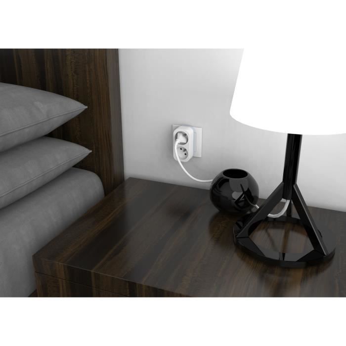 Biplite - QUARX - 2P 16A - White and light grey, NF compliant