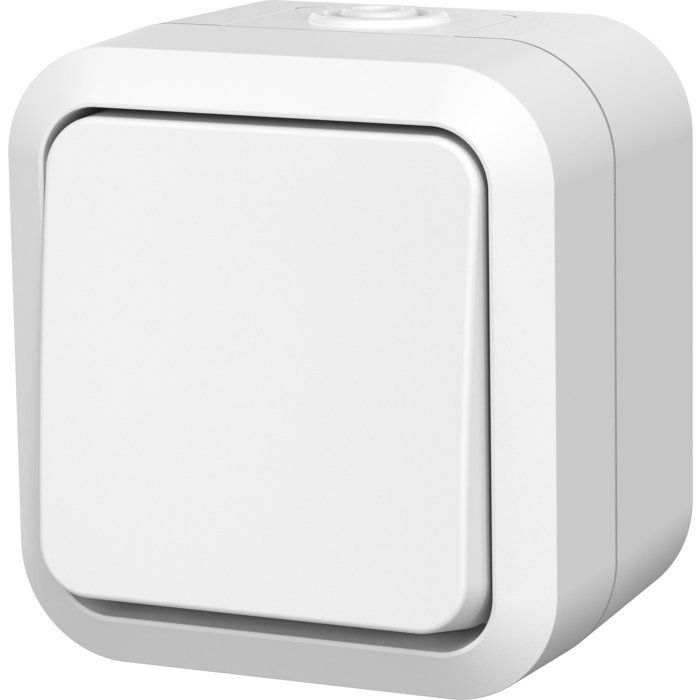 QUARX Waterproof Push Button - Aqua Pro - IP55 - 250V - 10AX - Quick Connection - White
