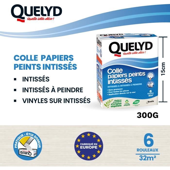 QUELYD Wallpaper Paste - Non-woven Powder - 300 g - All Rooms - Wall Application