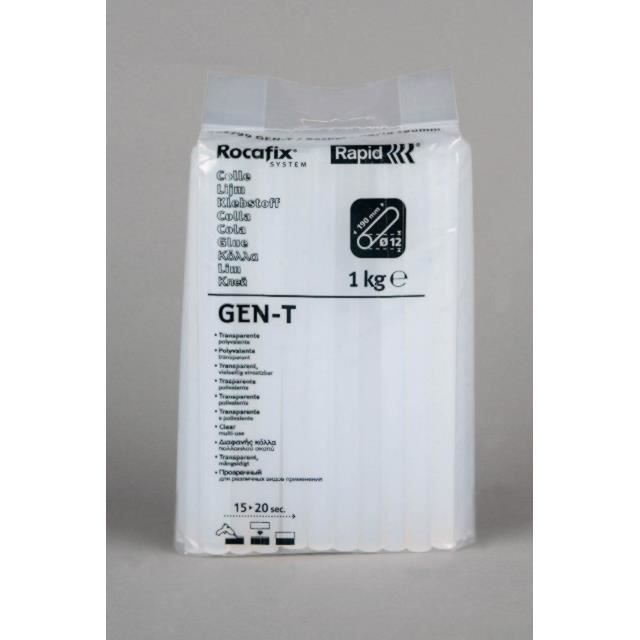 Rapid GEN-T Glue Sticks 12 mm - 1 kg - Transparent - Multi-Purpose
