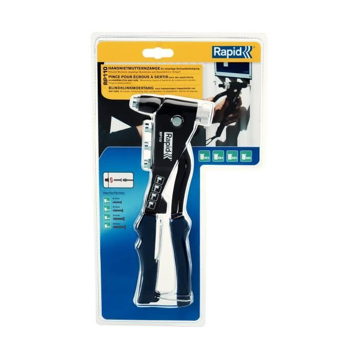 RAPID RP110 Crimping Nut Pliers M3/M4/M5/M6 Hardened Aluminum