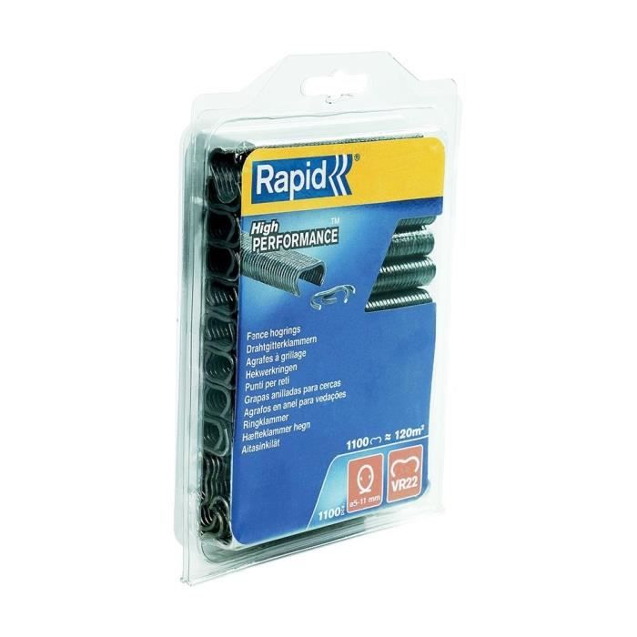 RAPID Fencing Staples - VR22 Anthracite - Blister Pack of 1100